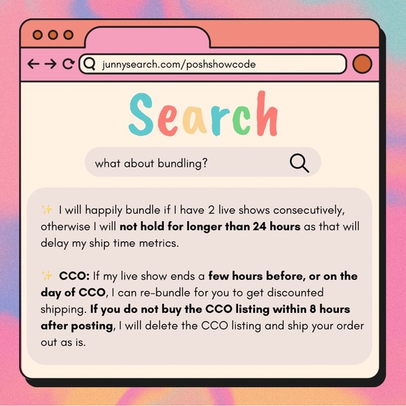 🚨💓JUNNY’S LIVE SHOW POSH SHOW CODE! 💗🚨 - Picture 4 of 5